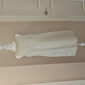 Maggy London Shift Dress Size 6 Mint Green Jewels at neckline